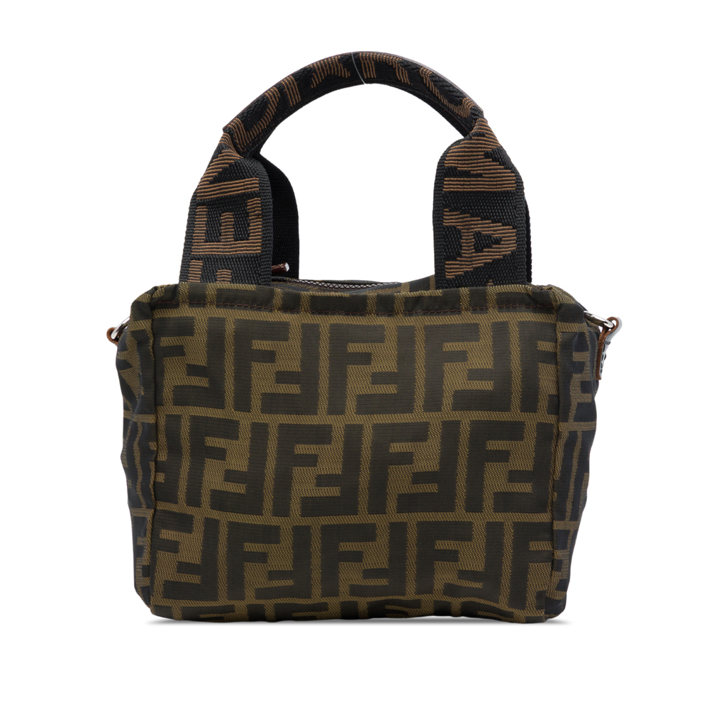 Pre-Loved Fendi Mini Zucca Canvas Satchel